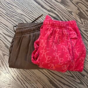 Bundle of Air Jordan and Nike joggers